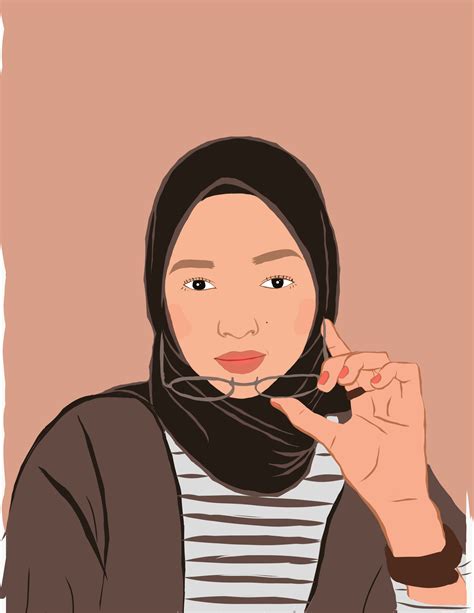 #illustration #vectorart #vector #selfie #hijabers