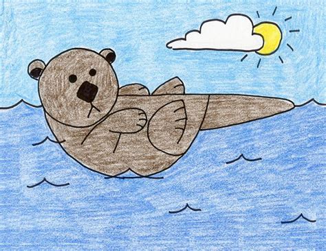 Draw A Sea Otter · Art Projects For Kids Art Drawings For Kids Otter
