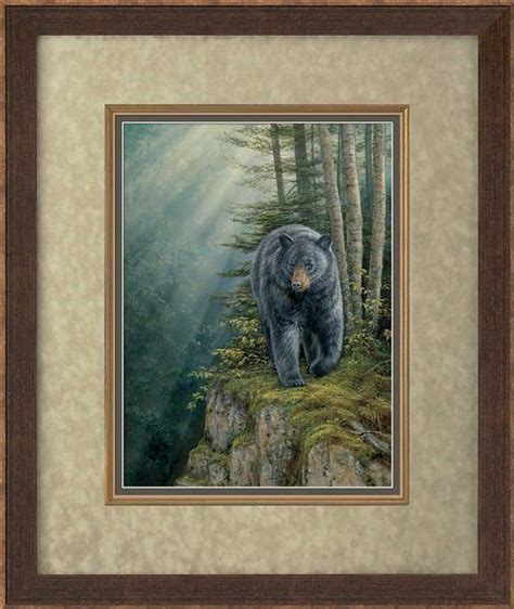 Rocky Outcrop Black Bear Art Collection Wild Wings