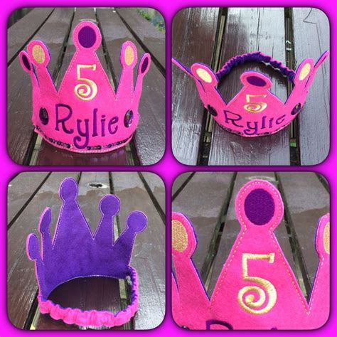 Personalised Birthday Crown For A Princess Cake Smash Outfit Etsy Birthday Crown