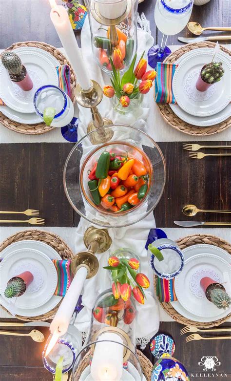Like any party tradition here on the college housewife, i love a classic theme, with a twist! Pepper Centerpiece for Cinco de Mayo Table | Mexican ...