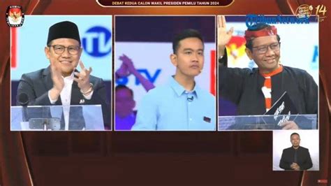 Link Live Streaming Sctv Dan Indosiar Debat Kedua Cawapres Cak Imin Vs Gibran Vs Mahfud Md