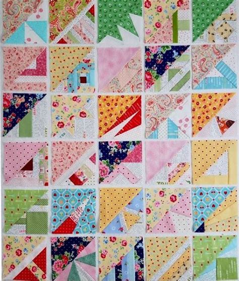 20 Quilt Ideas Using Half Square Scrappy Triangles — Leila Gardunia
