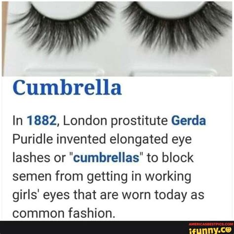 Cumbrella In 1882 London Prostitute Gerda Puridle Invented Elongated