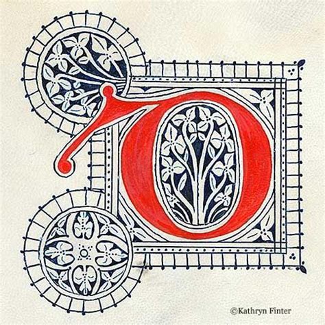Illuminated letters illuminated manuscript illustrations illustration art diem my letter d initial letters drop cap calligraphy alphabet. Kathryn Finter - Contemporary Manuscript Illumination ...