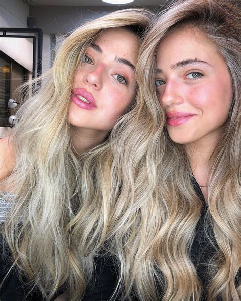#twins #sisters with beautiful #blonde #vanila #highlights | Bimby