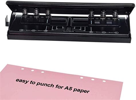 Worklion Adjustable 6 Hole Punch With Positioning Mark