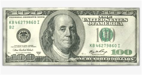 Dollar Vector 100 100 Dollar Bill Back Transparent Png 868x366