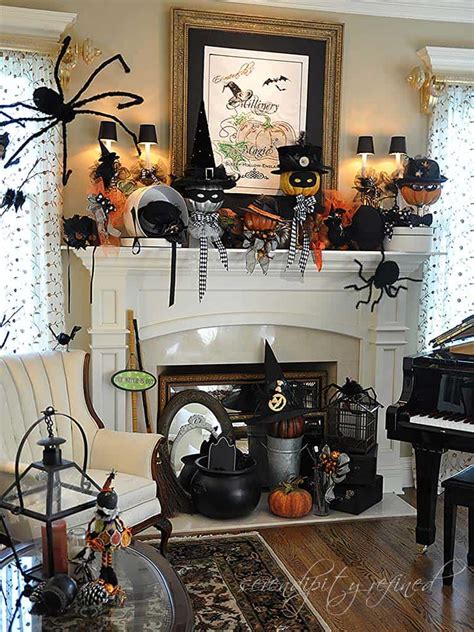 Halloween Decorating Ideas For Fireplace Mantel I Am Chris