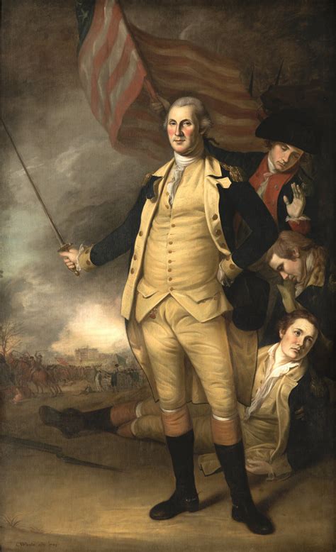 George Washington At The Battle Of Princeton 1784 By Charles Willson