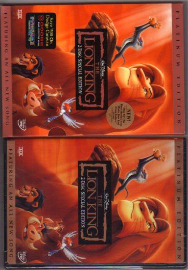 Walt Disney The Lion King 2 Disc Special Platinum Edition Dvd