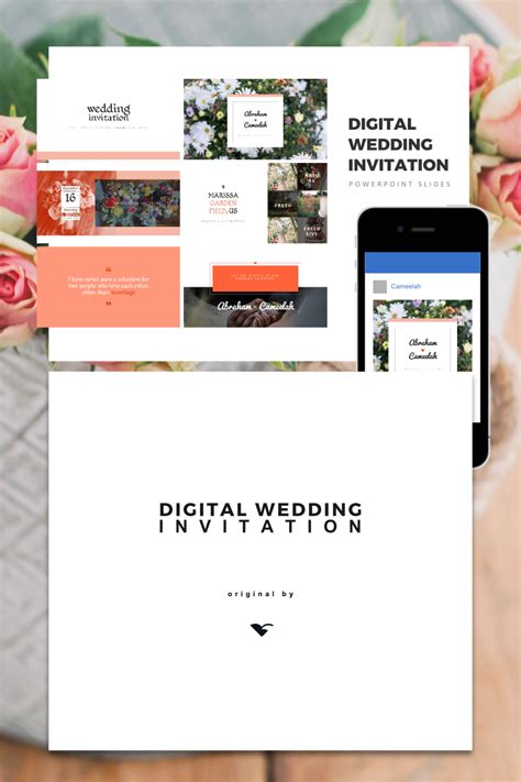 The wedding industry is one of the most advanced services, and the design of this template is very elegant. Digital Wedding Card Design Free Download