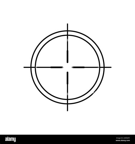 Target Aim Icon Archer Sports Game Symbol Game Aiming Sight Dot