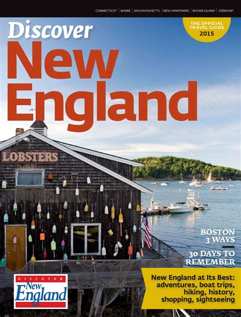 Discover New England 2015 Uk New England Travel England Travel Guide