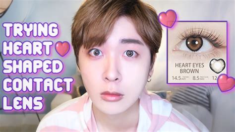 Trying Out The Viral Heart Shaped Contact Lens Contact Lens Review