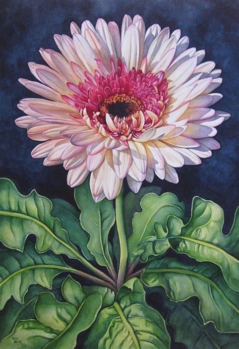 Gerber Daisy Daisy Art Daisy Painting Flower Artwork