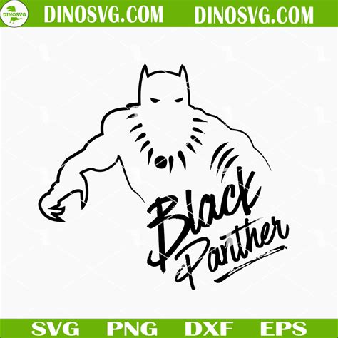 Black Panther Svg Black Panther Wakanda Forever Svg Dinosvg練