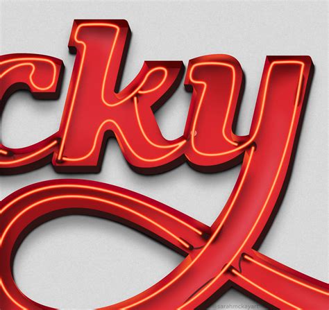 Lucky Digital Neon Signage On Behance
