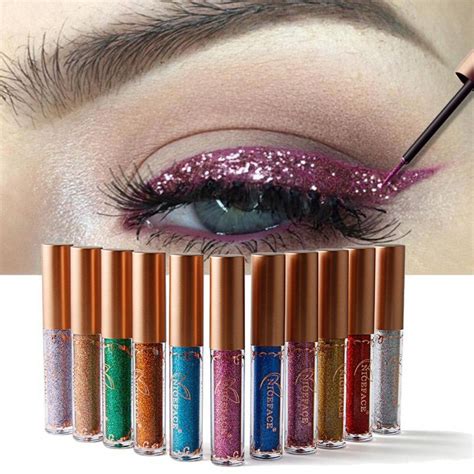 Newest 12 Colors Metallic Glitter Eyeliner Make Up Shining Cosmetics