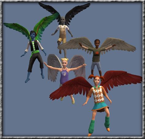 Mod The Sims Synapticsims Wings Multi Mesh Toddler