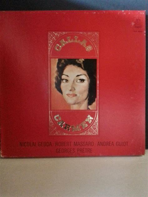 Maria Callas Carmen Bizet Angel Records ‎clx 3650 Mono 3 Vinyl Lp Box