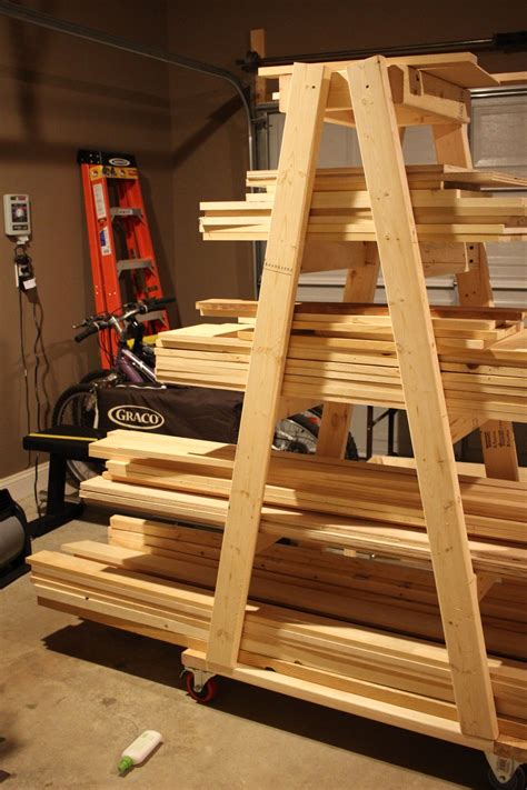 Diy Mobile Lumber Rack Plans By Rogue Engineer Handmade With Ashley