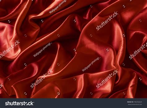 Red Satin Silk Texture Wrinkled Background Stock Photo 706356625