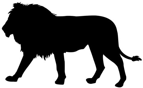 Lion Silhouette Lion Transparent Background Png Clipart Hiclipart