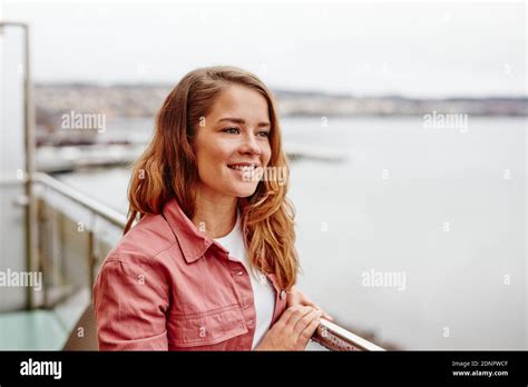 Young Women Standing On Balcony Hi Res Stock Photography And Images Alamy