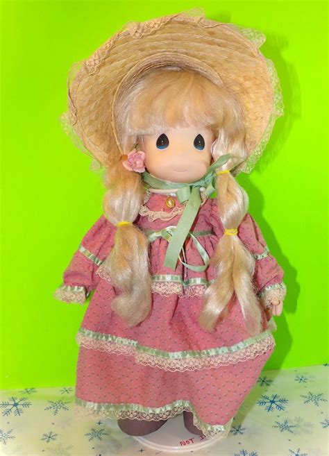 Vintage Precious Moments 16 Tall Blonde Collectible Doll Ebay