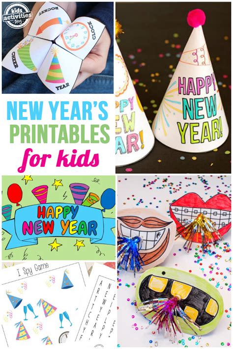 22 Awesome & Free New Year Printables for Kids to Ring in 2022 | Kids ...