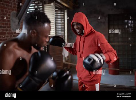 Fighting Defending Boxing Ring Competition Boxing Glove Hi Res Stock