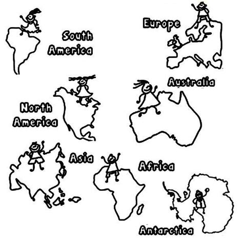 All Continents In World Map Coloring Page Free Printable The Best Porn Website