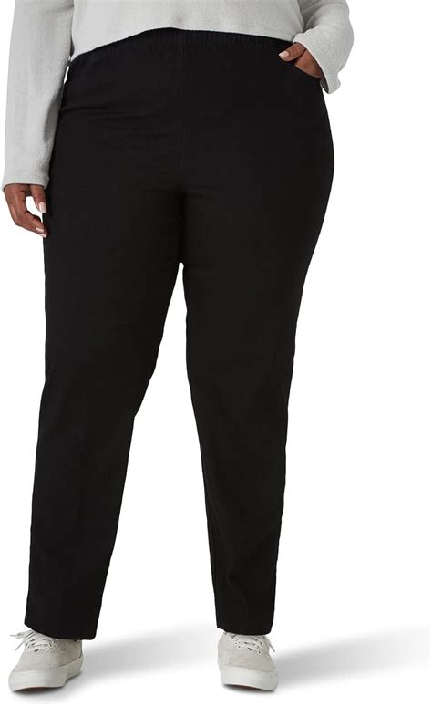 Chic Classic Collection Womens Plus Size Stretch Elastic Waist Pull On Pant At Amazon Womens