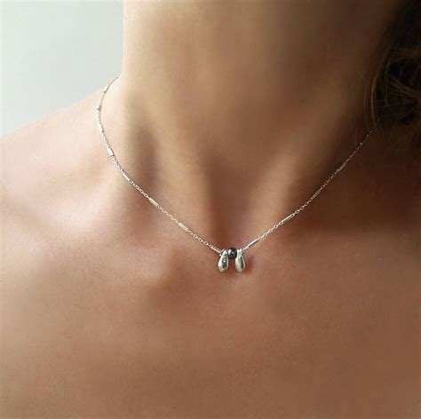 Dainty Silver Necklace Sterling Silver Dainty Necklace