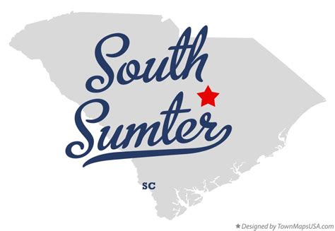 Map Of South Sumter Sc South Carolina