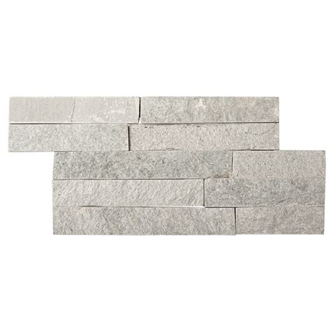Ledgestone Ice White Split Face Mosaic Tiles Walls And Floors