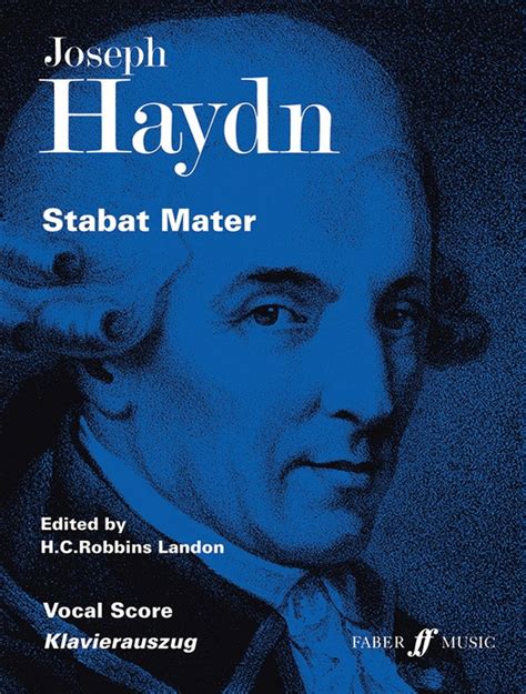 Stabat Mater Choral Vocal Score Franz Joseph Haydn Sheet Music