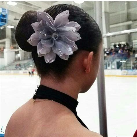Figure Skating Competitions Girl Wearing My Bows To Complete Her