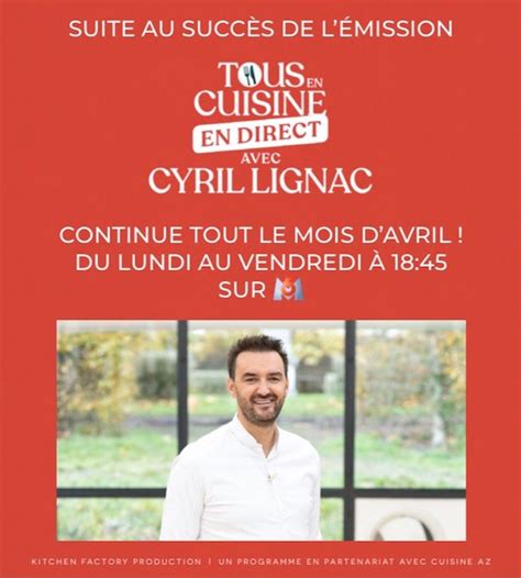Des cuisines où tout est transparence et technologie, pour un spectacle culinaire permanent. « Tous en cuisine avec Cyril Lignac » : M6 prolonge l ...