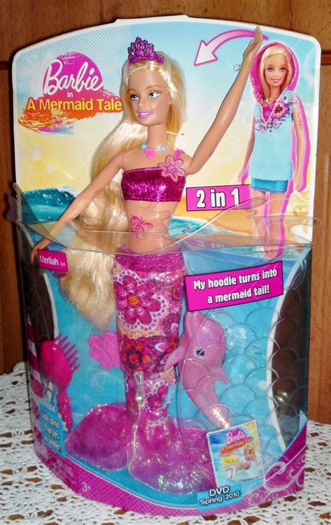 Barbie in a mermaid tale 2 because she returns because merliah, the fun and trendy browsing winner who a magical mermaid celebrity surf's up for when the wicked mermaid eris escapes to takeover the throne of oceana, then merliah along with her sea friends dip into stop her. 2010 Barbie In A Mermaid Tale Merliah Doll (1) | Paul ...
