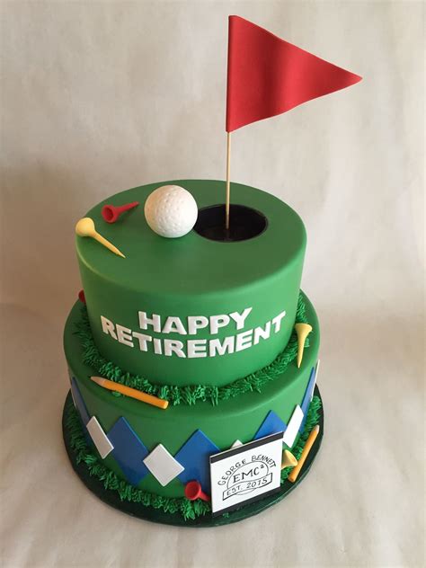 Fun ideas for a golf party play a round of miniature golf at your local venue, or make a crazy golf course in your backyard. Golf cake | retirement cake | fondant | argyle | tees ...