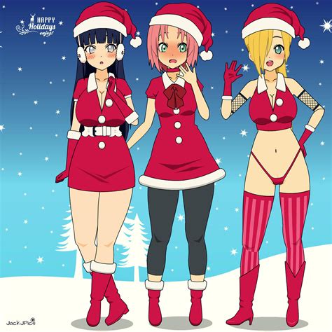 Merry Christmas 2014 Naruto Girls By JackJPics On DeviantArt