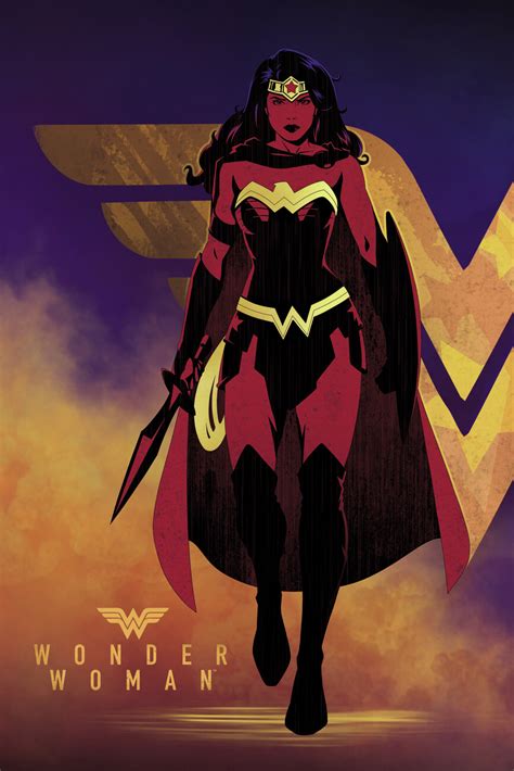 Poster Affiche Wonder Woman Amazon Warrior Cadeaux Et Merch