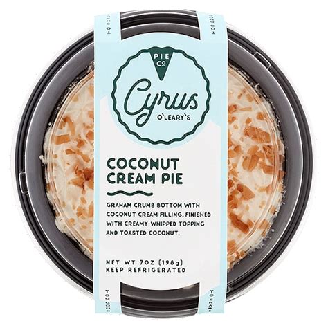 Cyrus Olearys Pies Coconut Cream Pie
