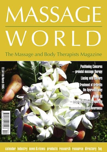 Massage World Magazine Massage World Febmar 2005 Back Issue
