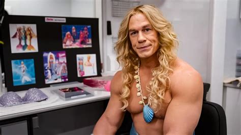 First Look At John Cena S Mermaid In Barbie Movie Photos