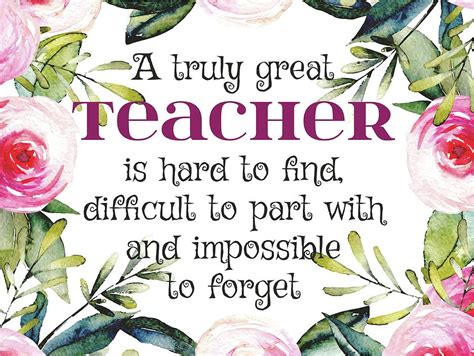 A Truly Great Teacher Quote Digital Art By Magdalena Walulik Pixels