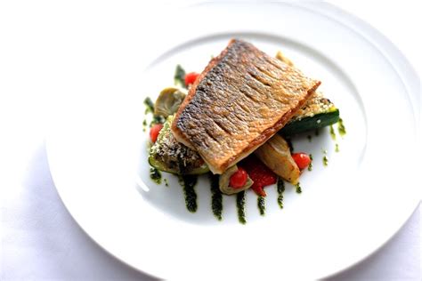 Griddled Sea Bass Recipe And Provençal Vegetables Great British Chefs