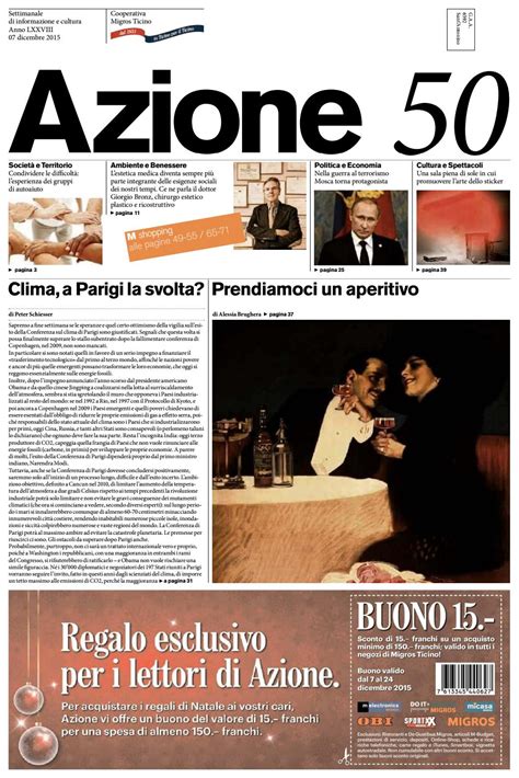 azione 50 del 7 dicembre 2015 by azione settimanale di migros ticino issuu